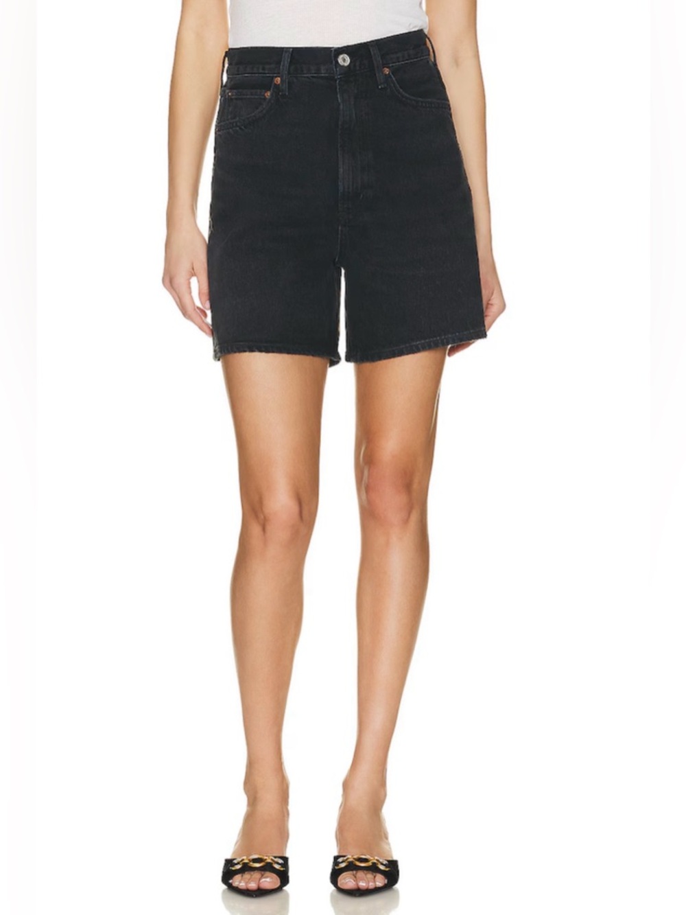 Agolde Stella Shorts in Bat